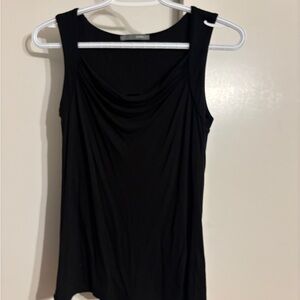 Smart Set Black Draped Tank Top